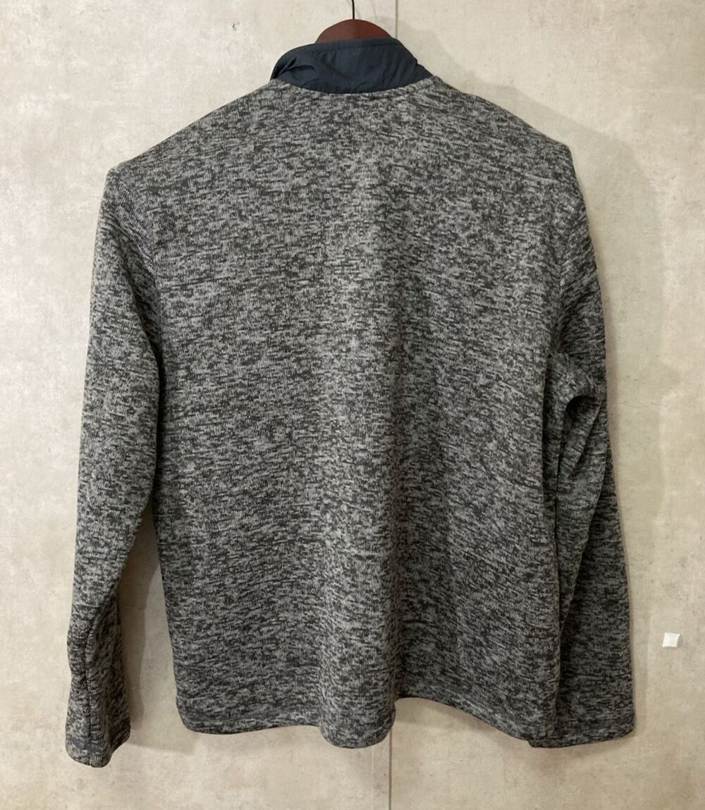 Eddie Bauer Fleece Pullover Mens XL Gray 1/4 Zip Moc Neck Pockets Warm - Picture 3 of 11